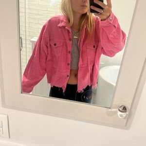 Pink corduroy jacket